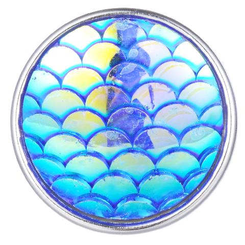 Blue Mermaid Scales Snap - Gracie Roze